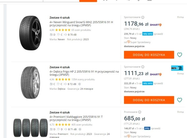 «От 50 долларов за комплект». Изучили шинный рынок в Польше и Литве