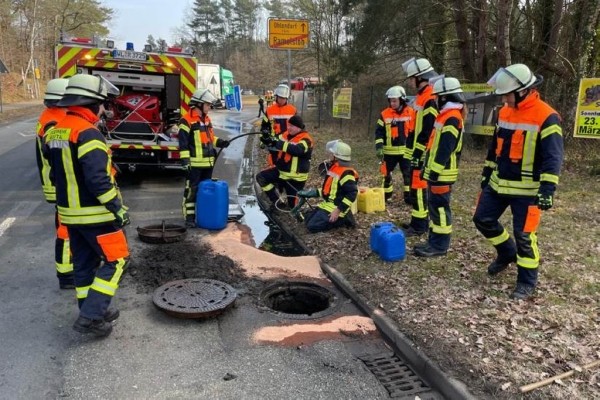 В Германии из фуры белоруса при ДТП вылилось 300 литров топлива